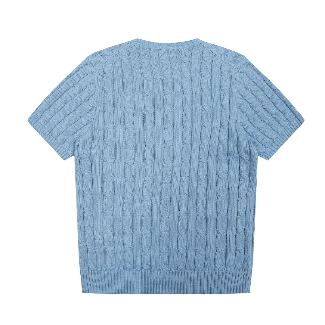 P154 💰 "Top quality" Style number: DS222# (not off the shelves all year round) [Ralph Lauren round neck pocket style solid color pony embroidered logo knitted short sleeves] ✅Ralph Lauren Ralph Lauren classic basic pocket all-match style goddess knitted short sleeves for all seasons ✅Main supplier platform live broadcast Wholesale entity Replenish when out of stock Not off the shelf ✅ZP quality 1:1 version Scan the code to enter the GF website Counter quality ✅Details and quality are the only one in Guangzhou. Imported quality cotton yarn, focusing on high-end, cost-effective, good quality needless to say. ✅The version is restored to the original order. The maximum size can be worn up to 160 pounds. Loose, comfortable and stress-free. ✅The upper body is simple and easy to match. A must-have for goddess ootd. Good-looking clothes are never picky. A must-have in the goddess’ wardrobe. Size: S-XL. Color: White, almond, purple, orange, gray, yellow, black, khaki, pink, navy, rose, green. Chinese red olive green light blue white label light blue blue label